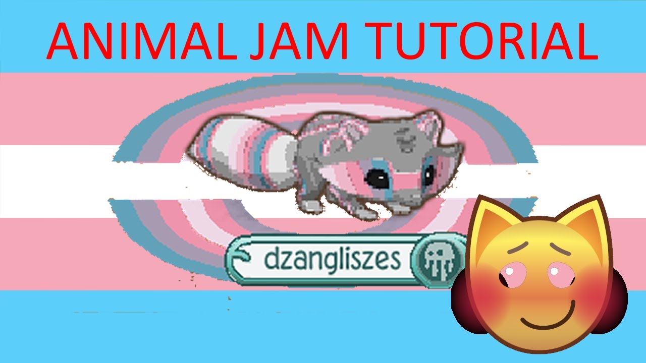 Trans Color Animal TRANS PRIDE RAINBOW RACCOON ANIMAL JAM #TUTORIAL - YouTube