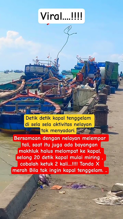 dedek detik kapal tenggelam #viralvideo #horror