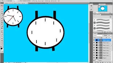 how to make clock in photoshop