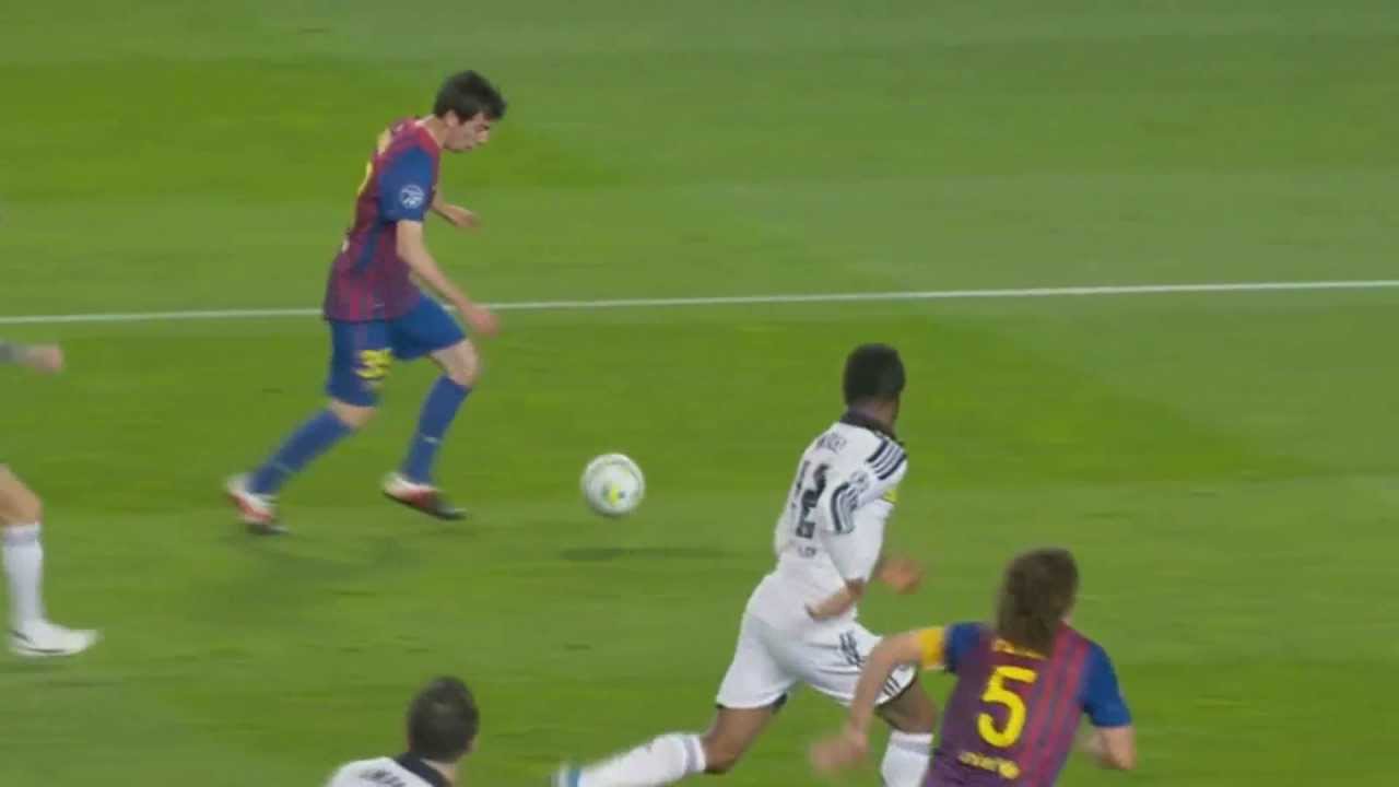 Sergio Busquets goal vs Chelsea 24.04.2012 YouTube
