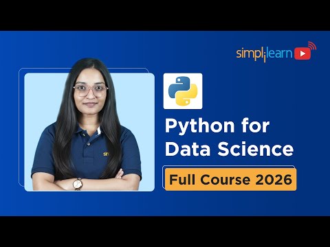 Python for Data Science Full Course 2026 Free Learn Data Science With Python Simplilearn