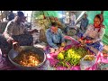 Hardworking Old Couple Making live Banana Chips | Street Food India