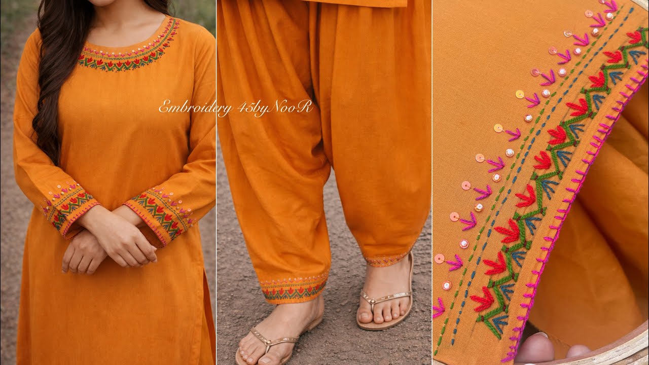 Luxury Couture Hand Embroidery Dress | Elegant High-Fashion Design Tutorial