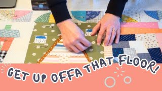 How to Table Baste Your Quilt Sandwich