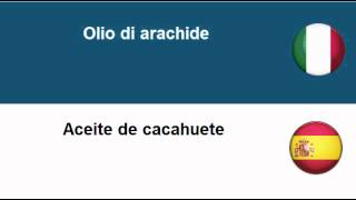 Imparare lo Spagnolo = Oli e grassi animali o vegetali