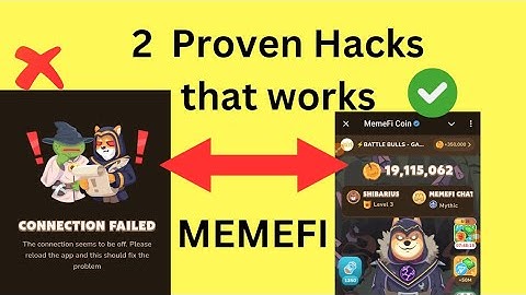 MEMEFI: CONNECTION FAILED ERROR SOLVED (2 PROVEN HACK THAT WORKS