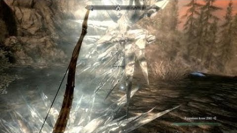Skyrim Ice Wraith close  call