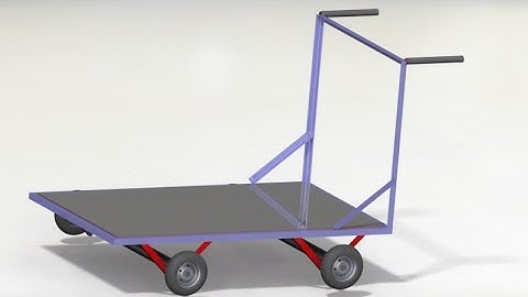 #Solidworks tutorials| Design and assembly of hand trolley in Solidworks part 1