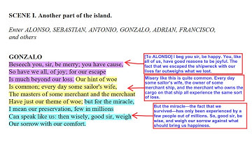 CLASS 11 ENGLISH LITERATURE -  The Tempest Act 2 Scene 1 (Lines 1 - 70)