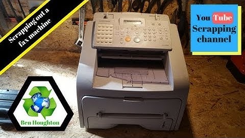 ♻️ scrapping out a fax machine to determine its value