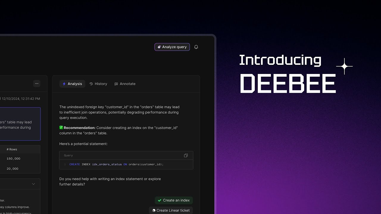 DeeBee: AI database administration software - YouTube