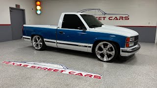 1993 Chevrolet C1500 OBS, Silverado, 350/auto, 5/7 drop, 22” wheels, two tone, low mile SOLD