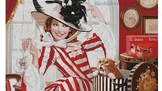 Вышивка крестиком.СП"Больше,чем просто большая"."Меняю шляпку на кота".Отчёт #2. Вышивка крестиком.СП"Больше,чем просто большая"."Меняю шляпку на кота".Отчёт #2.
