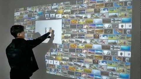 interactive picture wall,video wall interactive 100 no frame laser touch technology