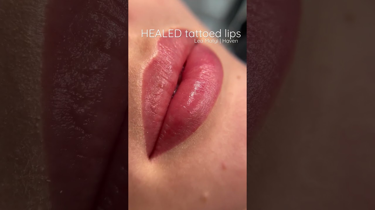 HEALED tattoed lips by Lea Matyi 