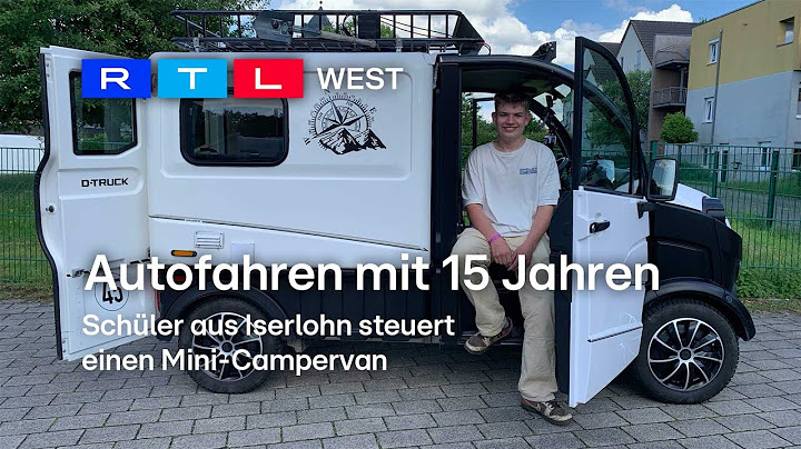 Autofahren mit 15 Jahren: Schüler steuert einen Mini-Campervan | RTL WEST, 09.07.2024