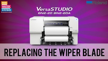 Roland BN2-20/BN2-20A replacing wiper blade