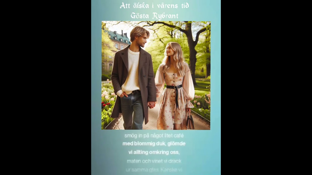 Att älska i vårens tid. Text: Gösta Rybrant