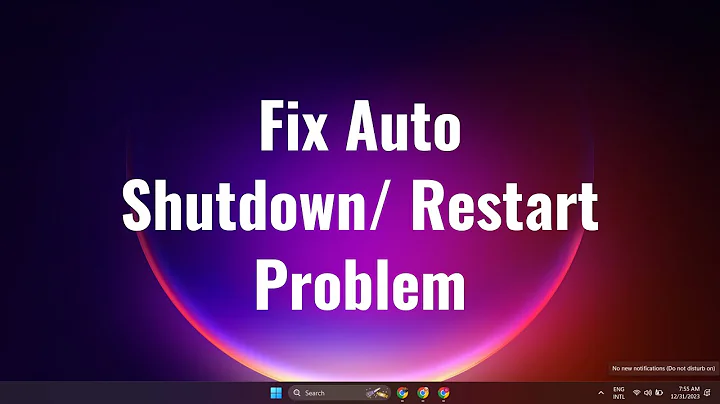 How To Fix Auto Shutdown/ Restart Problem On Windows 10
