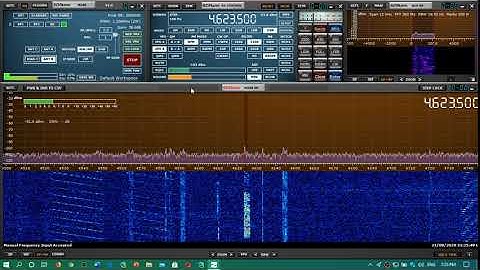 US Air Force military comms 4623.5 kHz USB SDRplay RSPdx MLA 30 loop antenna