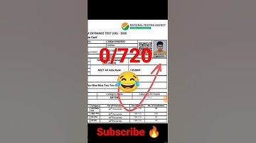 Neet 2022 funny result 😂 / 720 out of 0 / neet ug love result / neet failure #shorts #viral