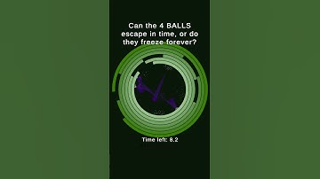 4 ball try to escape random maze in 15s! #ballescape #digitalart #satisfying #games #coding #asmr