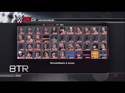 WWE 2K15 All Unlockables Including Every DLC 2K Showcase Items PS3/360 Version