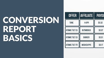 TUNE Partner Marketing Platform: Conversion Report Basics