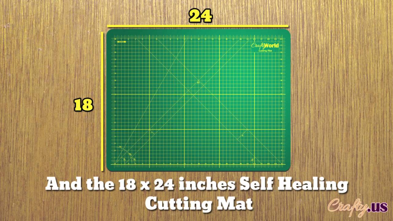 Crafty World’s New and Improved Self Healing Cutting Mat Durable And Friendly To Cutting