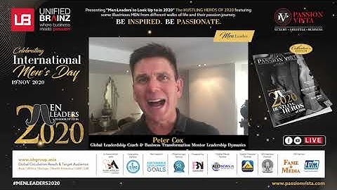 Peter Cox | Passion Vista’s Exclusive Collectors Edition, Men Leaders to Look Upto - 2020