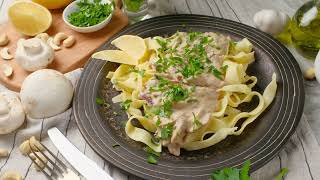 Vegan Mushroom Stroganoff