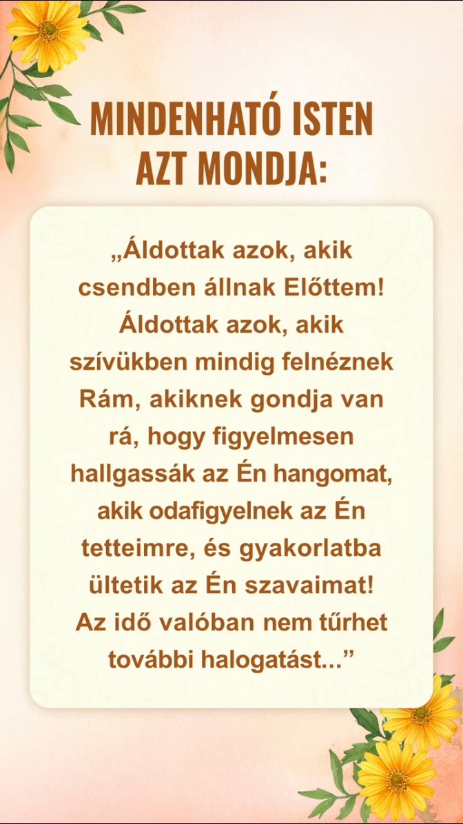 Szavak egyenesen Istentől