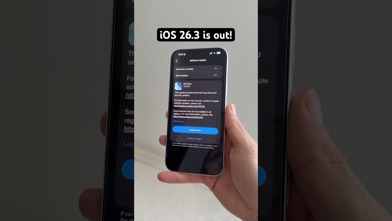 Вышла iOS 26.3 — новые функции!
