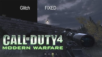 Original Call of Duty 4 Modern Warfare black sky fix.
