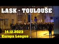 Lask   fc toulouse 14122023  polizeieinsatz linz