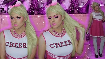 Barbie Cheerleader - Drag Transformation / Tutorial | Halloween 2019