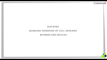 Seamless Handover of Call Sessions between End-Devices