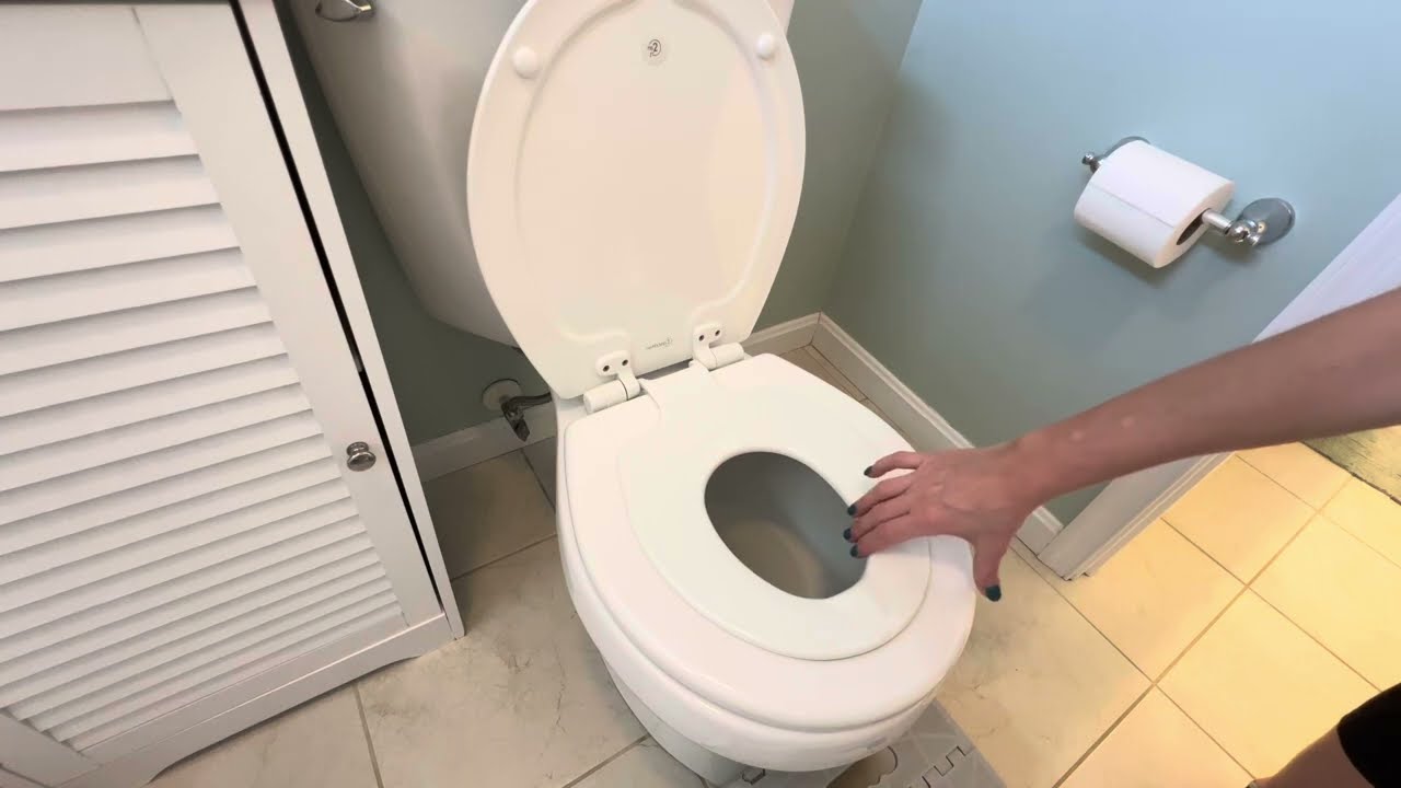 Mayfair NextStep2 Slow-Close Toilet Seat with Built-In Toddler Potty Training Seat