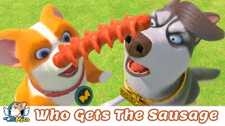 House Has a Short-leg 🏠🦴 | Who Gets The Sausage 香腸的戰爭 | Flying MOCO Fun Cartoon飞狗MOCO家有小短腿(2022)