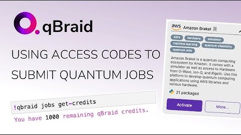 Using access codes to connect to quantum devices on qBraid | Demo