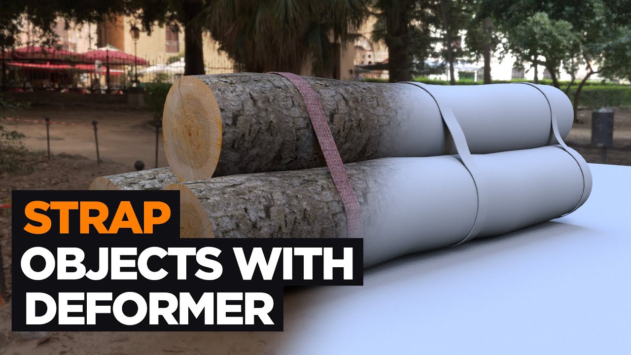WRAP A STRAP IN CINEMA 4D WITH COLLISION DEFORMER - YouTube
