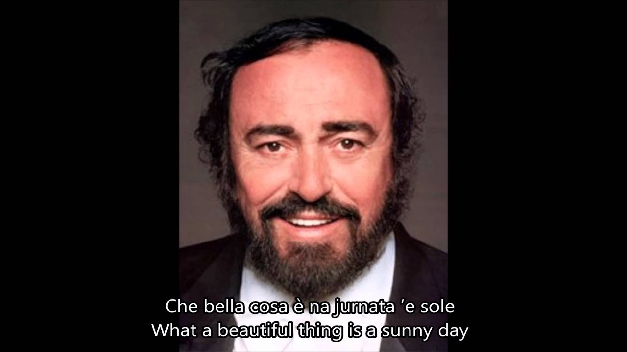 O sole MioLuciano Pavarotti(Remix Version with English Lyric) YouTube