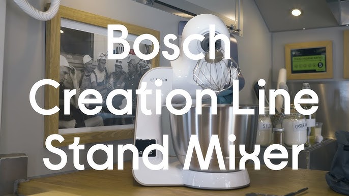 BOSCH MUM 5 - Unboxing - ENGLISH  BOSCH CreationLine Serie 4 MUM5XW40G  Stand Mixer – Champagne 