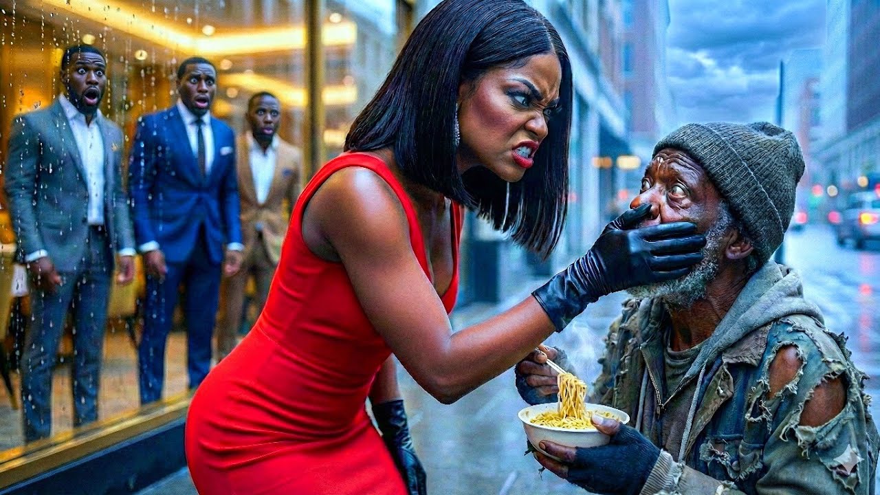 Arrogant Girl Slaps an Old Man… Unaware His Three Billionaire Sons Are Watching