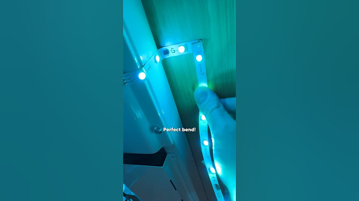 How to bend a RGB strip around a corner 💡⤴️ READ PINNED COMMENT