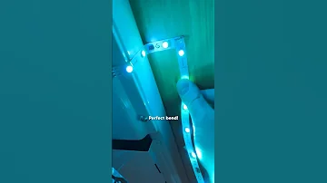 How to bend a RGB strip around a corner 💡⤴️