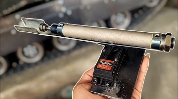 Homemade tank 1/6, part10, auto gun | rc action homemade