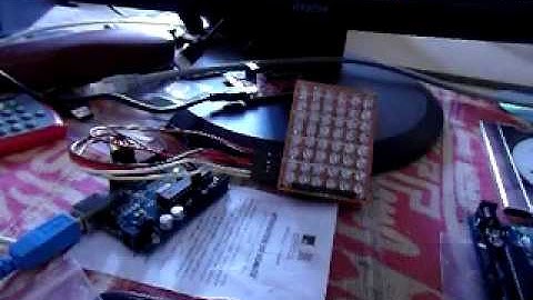 DIY 8x6 Led Matrix with Arduino - Part 2 - Text Scrolling