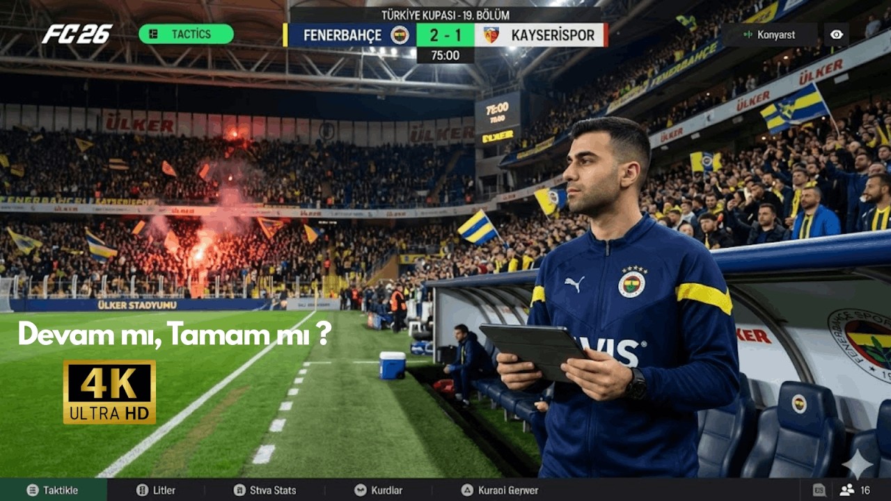 BÖYLE BİR MAÇ TARİHTE YOK! SAHADA SAVUNMA DİYE BİR ŞEY KALMADI - FENERBAHÇE (BÖLÜM 19)