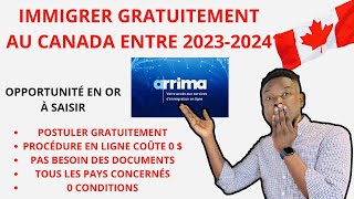 NOUVEAU PROGRAMME GRATUIT D'IMMIGRATION AU CANADA ?? ENTRE 2023-2024 COMMENT POSTULER 100% GRATUIT